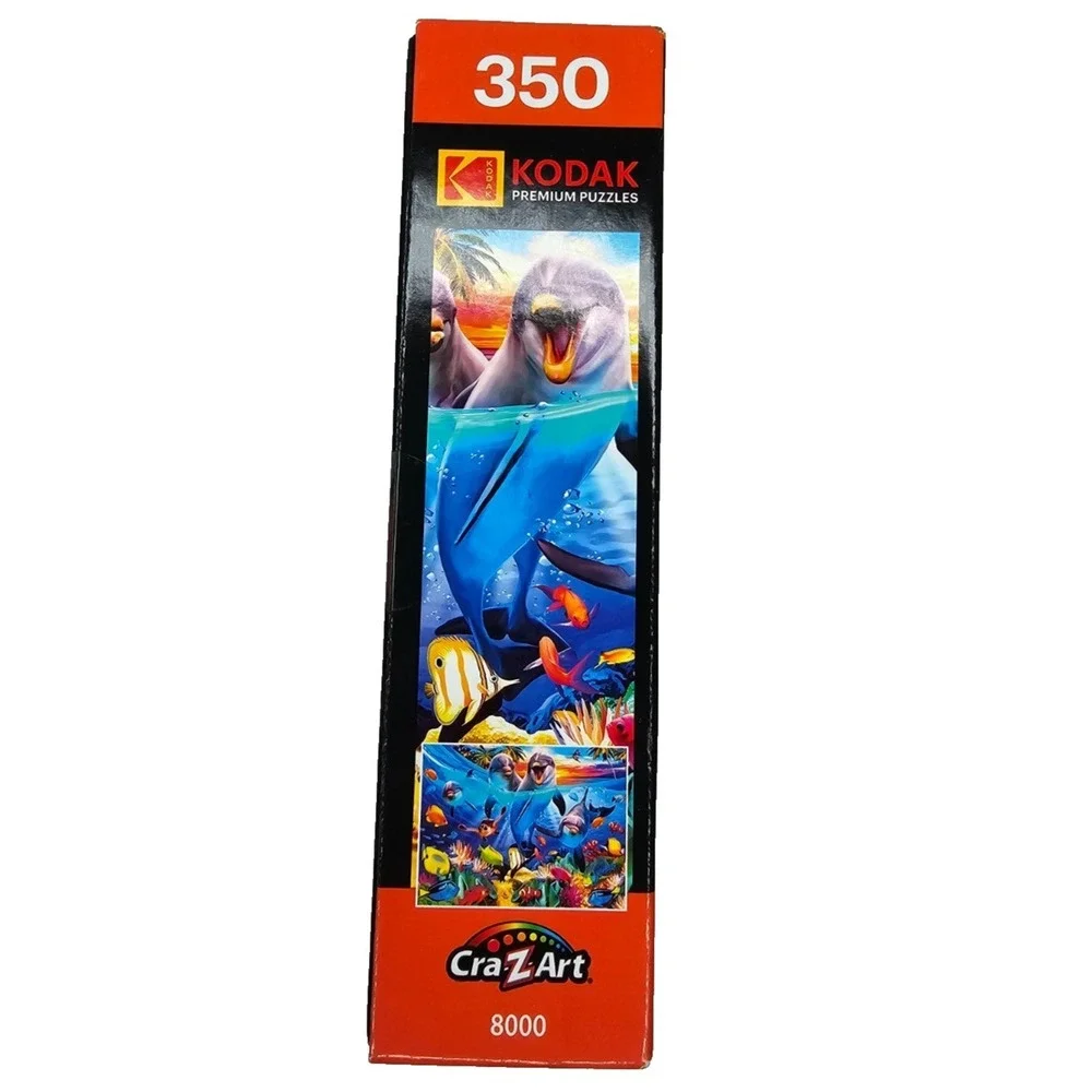 Sealed Kodak‎ CraZArt Premium Puzzle dolphins and fish 350 pieces for ages 9+